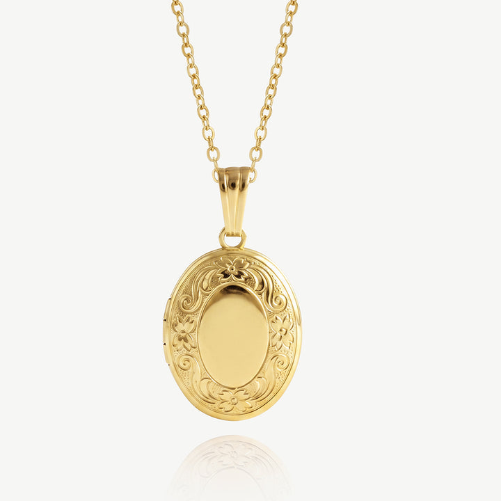 Floral Oval Locket